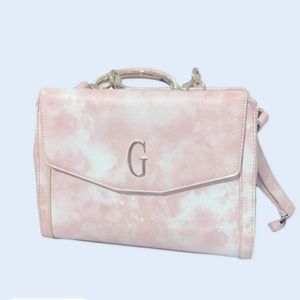 Pink & Gold Tie Die Guess Handbag